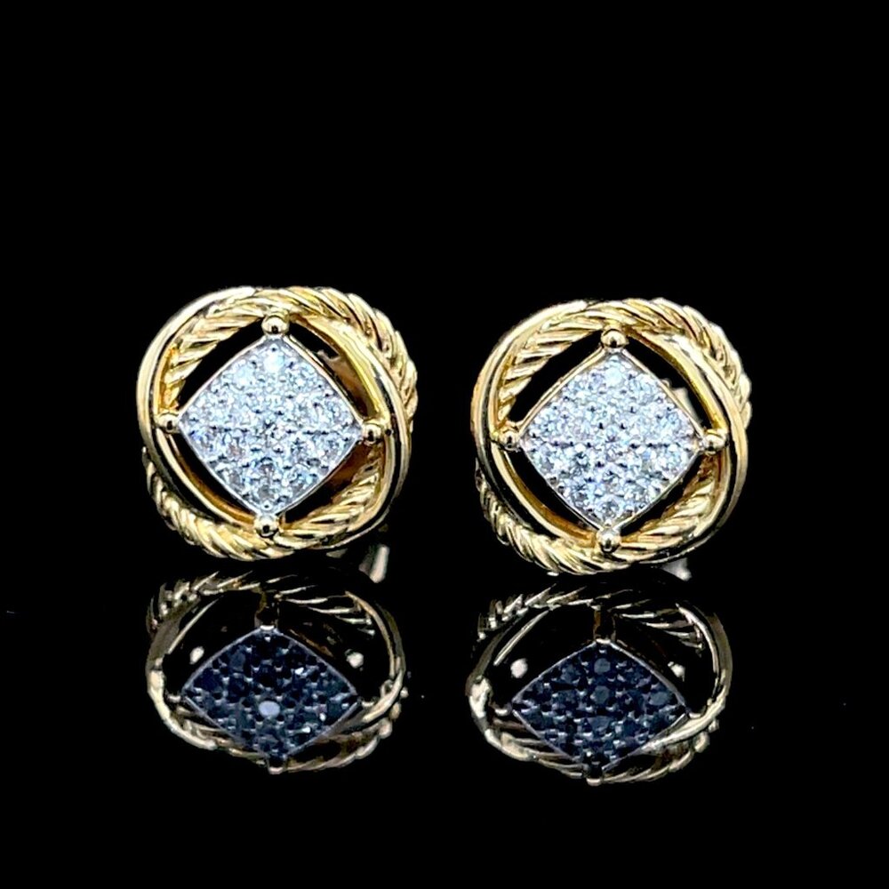 David Yurman Diamond Earrings